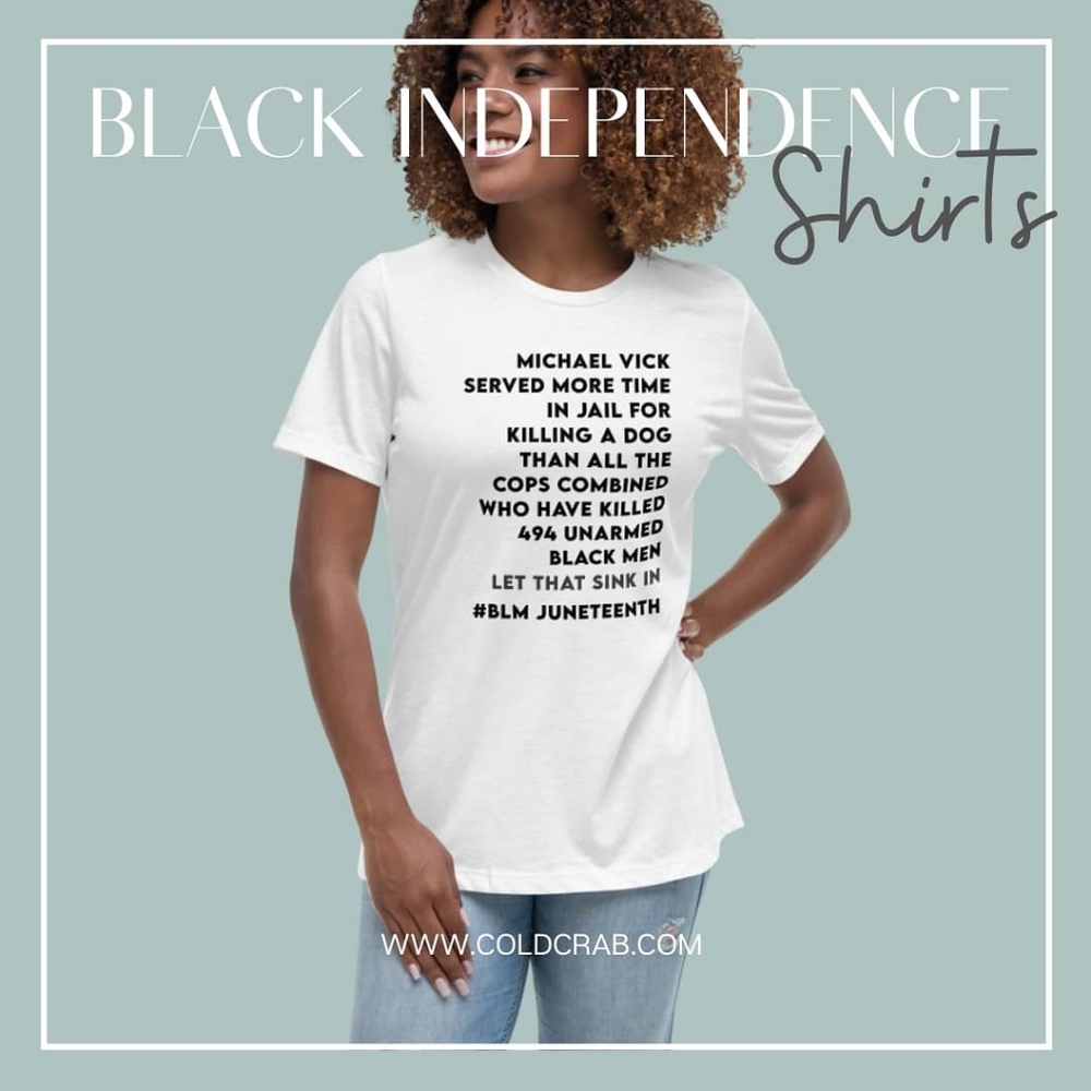 Micheal Vick Black Independence Juneteenth shirts